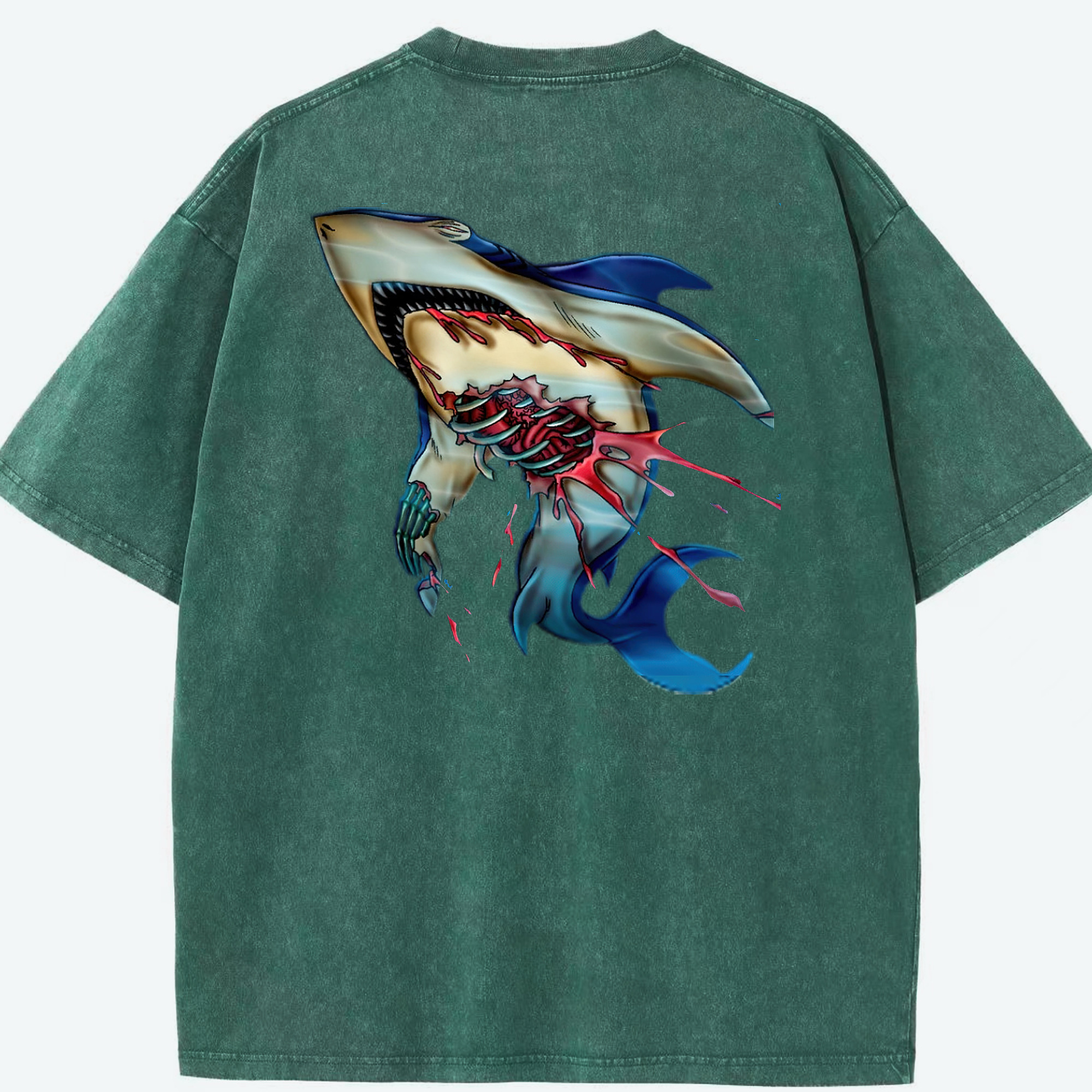 （画像用） 遊☆戯☆王 Yu-Gi-Oh! 綿100% ヴィンテージ風 半袖Tシャツ（背面プリント）